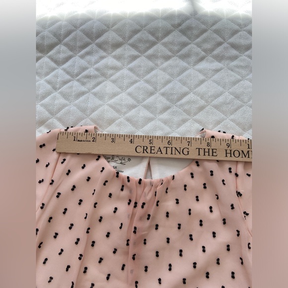 Pipa & Julie Girl’s Party/ Formal Dress Size 6X Soft Pink W/ Swiss Cloth Dots - Picture 9 of 13